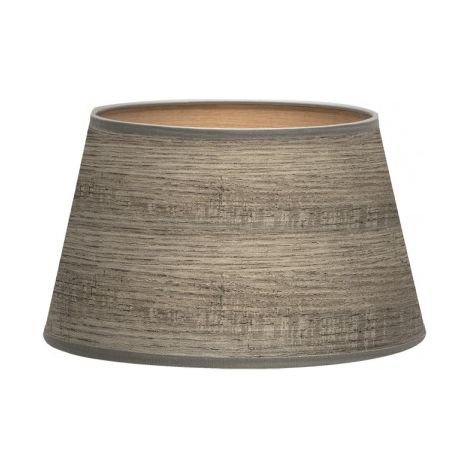 Lampenschirm salma e27 grau Holz 35dx25dx20h konisch offen