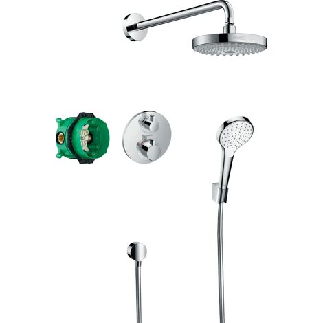 Hansgrohe Croma Select S, set doccia a incasso Croma Select S / Ecostat S, cromo (27295000) (1/2)