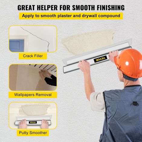 Lame d'Écumage Lame à Lisser 100 cm Lame de Spatule pour Cloisons Sèches, Spatule de Lissage Peinture Finition Plâtrage Couteau à M… (1/5)