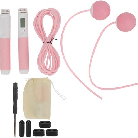 Corde à sauter avec compteur intelligent, câble ajustable sans fil, 2 modes d'exercice fitness (1/5)