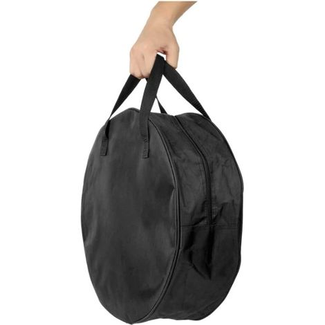 Sac de rangement rond pour câbles - Sac de gestion des câbles - Noir (1/4)