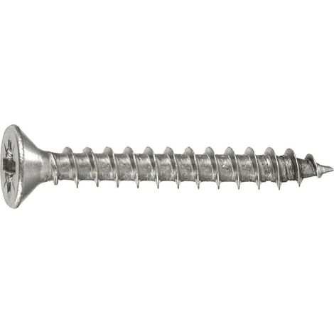 Connex Universalschrauben 3.5 x 25 mm PZ 2 Senkkopf - 125 Stück Edelstahl Holzschrauben