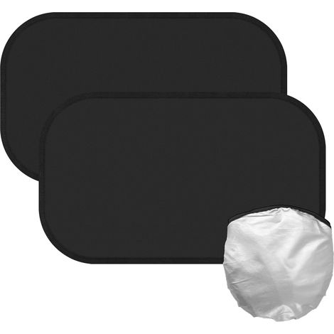Parasole per passeggino 44 x 35,5 cm, confezione da 2, installazione rapida e semplice, protezione efficace dai raggi UV (nero) (1/5)