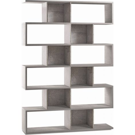 Librería Modular 150L x 38P x h215 – Acabado Cemento – Sarmog