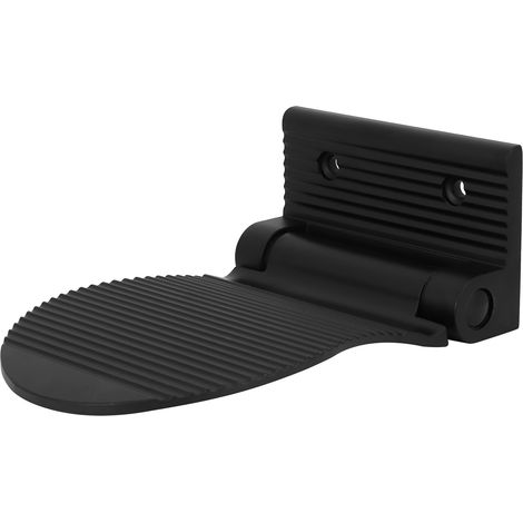 Fußstütze zur Wandmontage, rutschfestes Fußpedal aus Aluminium für Flur, Eingangsbereich, Badezimmer (Schwarz) (1/5)