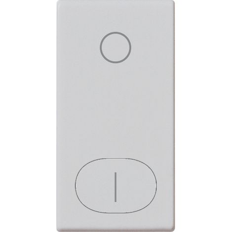 VIMAR - 14021.99.SL Bouton 1M avec symbole OI, argent
