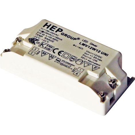alimentation électronique - 12 volts ac-dc - 12 watts - ip20 - 0693