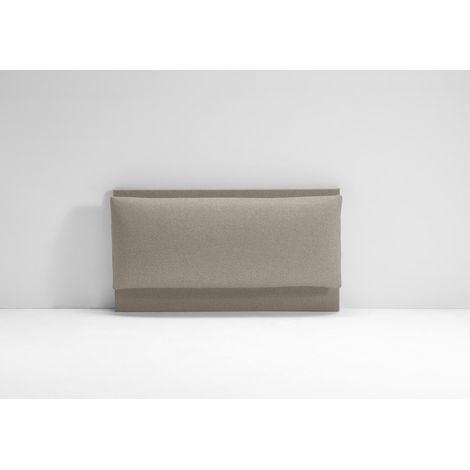 EVERGREENWEB - Testata Letto Individuale Imbottita, Testiera di Tessuto antimacchia con cuscino imbottito in Foam, interno in puro legno. Testata letto muro, Realizzata in Italia - TORTORA