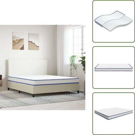 Memory-Schaum-Matratze 200×160×17 cm - Memory Foam Matratze - Schlafkomfort - Orthopädische Matratze - Lattenrost Geeignet - Doppelbett Matratze (1/5)