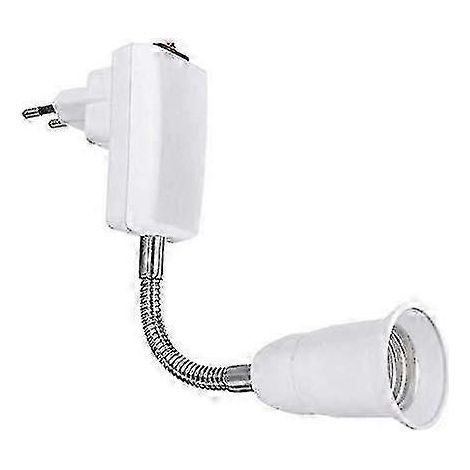 Douille E27 avec interrupteur pour applique murale de cuisine, 220 V CA, support de lampe à douille E27, spot mural sans fil pour lampe de lecture, lampe de garage (ampoule non incluse) (1/5)