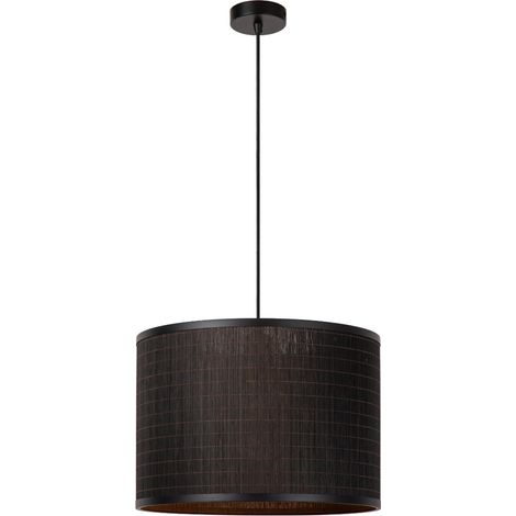 Lampada a sospensione bambù nera TAGALOG E27 Lucide (1/5)