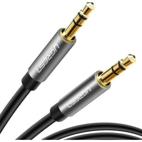 Cable Ugreen AV119 con conector AUX de 3,5 mm y 1,5 m (negro)