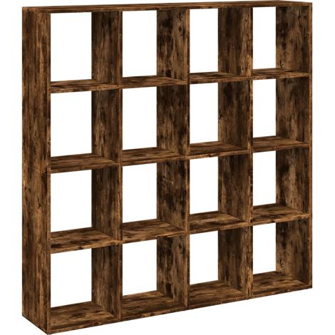 vidaXL Libreria Rovere Fumo 137,5x29x137,5 cm in Legno Multistrato (1/5)