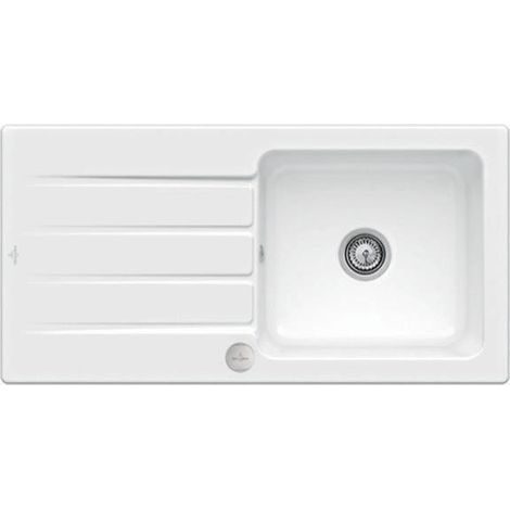 V&B Spüle 60 ARCHITECTURA 1000x510mm Exzenterbetätigung snow white