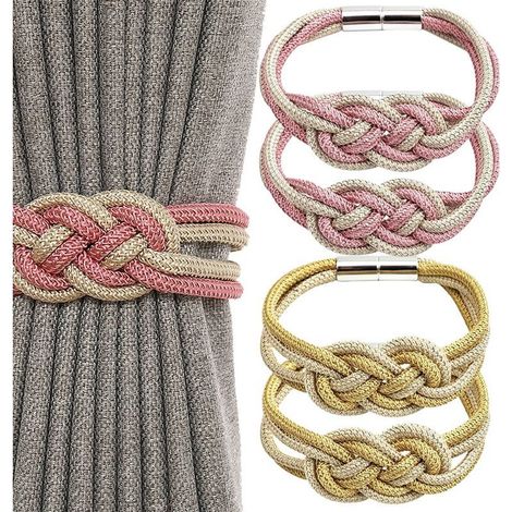 Rideaux magnétiques pour la décoration intérieure, lot de 4, pour la maison et la chambre (1/5)