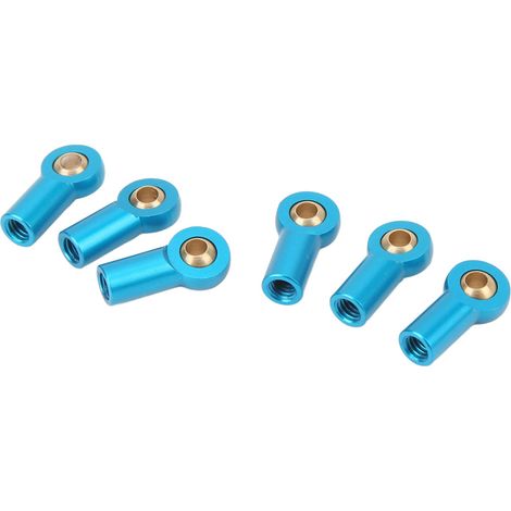 Lot de 6 biellettes de direction,alliage d'aluminium,M3,rotule,voiture RC 1/10 (1/5)