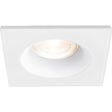 Support de spot encastrable carré blanc IP54 (1/3)