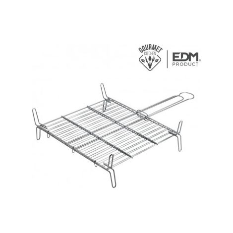 Parrilla Doble 25x25cm Gourmet Kitchen
