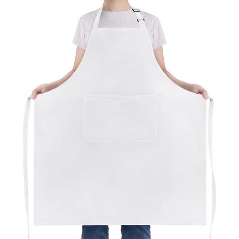 Grembiule oversize 97 x 88 cm Unisex Impermeabile Con due tasche Tracolla regolabile Grembiule per cucinare, grigliare e lavorare Nero (1/5)