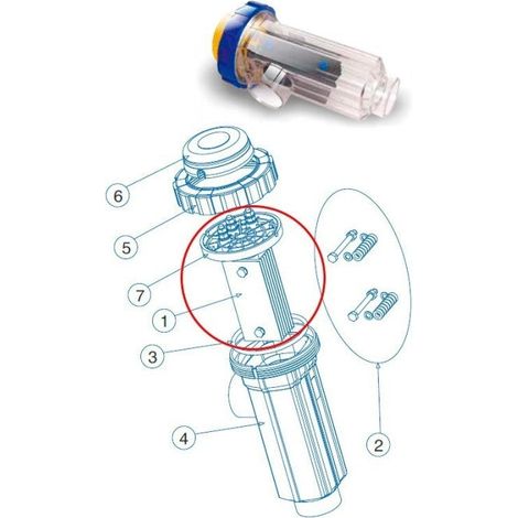 Electrodo célula Idegis+ R122 para D-18+/24+ recambio clorador salino