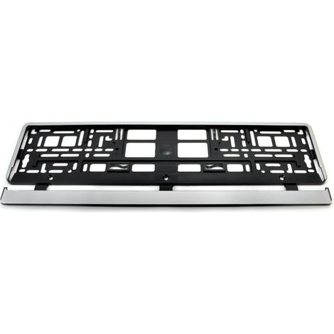 Marco flexible plateado para matrícula amio-01163 (1/2)