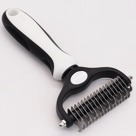 Cepillo para el subpelo de perros y gatos peine para el subpelo de pelo largo y corto cepillo para eliminar el pelo de perro cepillo de aseo (1/5)