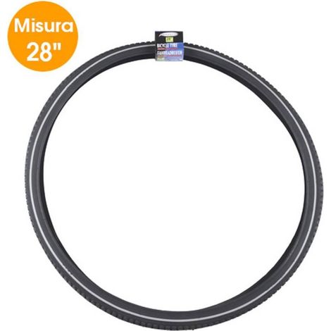 Trade Shop - Carrera Reflectante De Neumáticos De Bicicleta 28 "1/2 Con La Rueda De Bioca - (1/2)