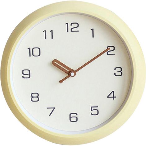 12 Zoll (30 cm) große, geräuschlose Quarz-Wanduhr, batteriebetrieben, rund, gut lesbar, für Zuhause