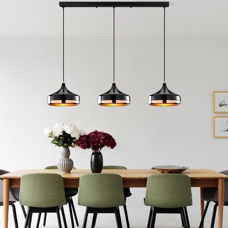 Suspension lumineuse 3 lumières en métal Yildo L (1/5)