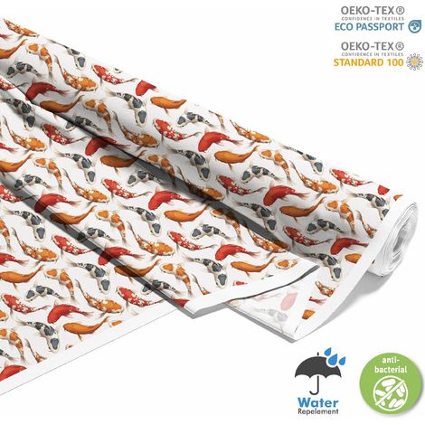 TESSUTI DECORATIVI PER ESTERNI OXFORD - Motivo Carpa Koi 2 I DX453 (1/5)