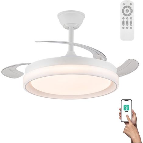 Ventilador LED con aspas retráctiles Nestera Evo CCT Dim (72W) (1/5)
