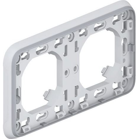 LEGRAND 069683 PLEXUS  Boîte d'encastrement horizontale 2 positions grise