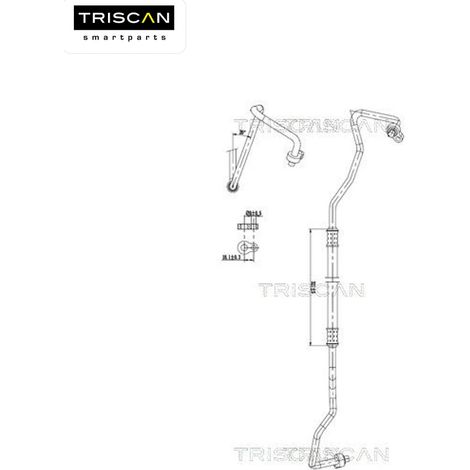 Conduite à haute/basse pression, climatisation TRISCAN 9010 16069 FORD 1255744