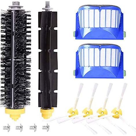 YMYNY Kit d'accessoires pour iRobot Roomba série 600 Pièces de rechange pour 600 605 610 615 620 625 630 635 640 645 650 655 660 665 670 671 675 680 690 691 692 filtre HEPA (1/4)