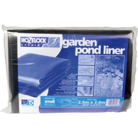 Bâche de Bassin Taille XS (2,5m X 2m) : pour Fond de Bassin et Piscine Koï de Petite Taille, Liner Robuste et Durable