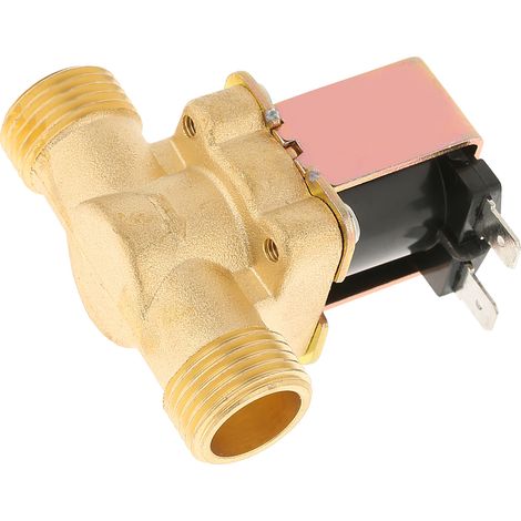 Électrovanne en laiton 1/2" CC 12 V normalement fermée pour la commande d'eau