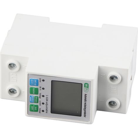 Relais de minuterie intelligent Wi-Fi avec télécommande pour téléphone et surveillance du compteur d'énergie électrique (220 V CA). (1/5)