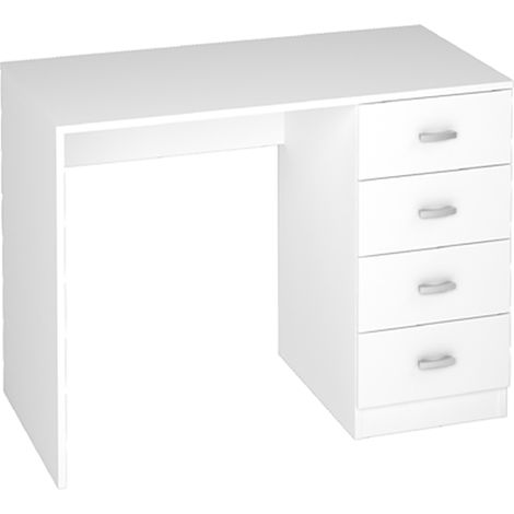 Bureau coloris blanc - Longueur 100 x Profondeur 50 x Hauteur 74 cm -PEGANE-