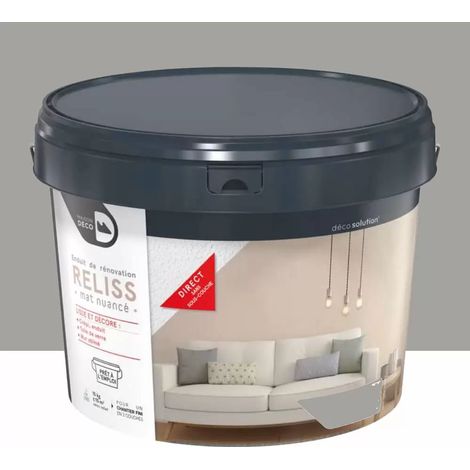 Enduit de rénovation Maison Déco Reliss Mat nuancé Galet (1/2)