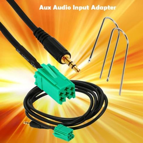 Adaptateur Auxiliaire - XCSOURCE - AC285 - 150 cm - Compatible Renault - Câble Audio 3,5 mm-Ywey (1/4)