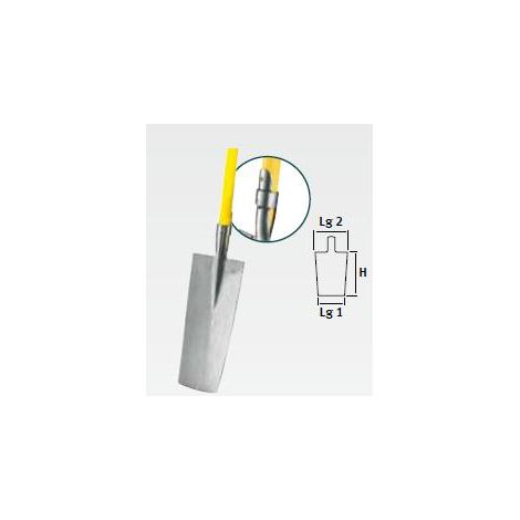 Leborgne – Louchet de pépiniériste 36 cm – Manche béquille Novagrip – Déracinement et transplantation – Prise en main ergonomique (1/6)