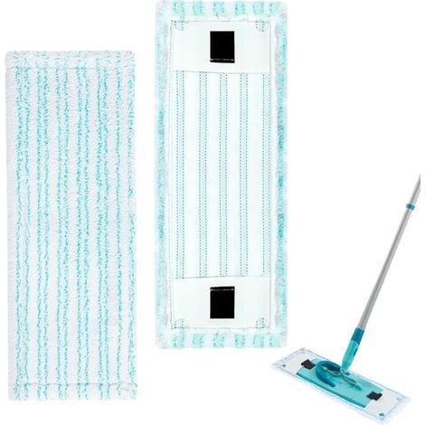2 Pièces Balais Serpillères de Rechange pour Leifheit Clean Twist M Ergo Micro Duo,38x15cm Housses de Rechange en Microfibre pour Leifheit Balais à Franges Remplacement de Recharge pour Tous Les Sols (1/5)