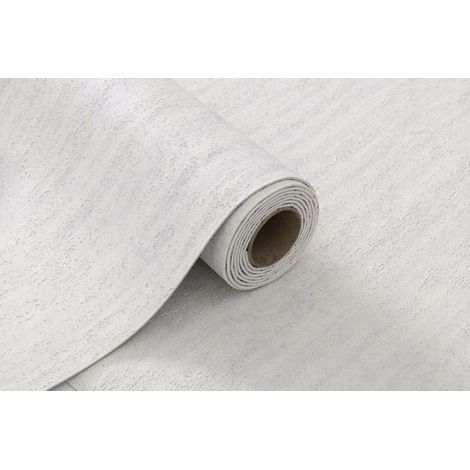 Selbstklebende, dekorative PVC-Platte, hellgrauer Beton, 280 x 60 cm