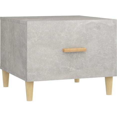 Table basse de salon, Table Café, Gris béton 50x50x40 cm Bois d'ingénierie OIB4037E (1/5)