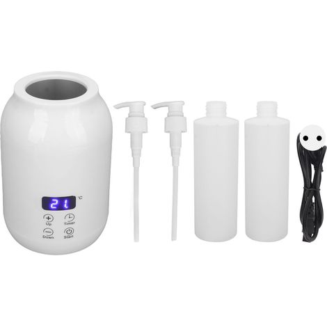 Chauffe-huile de massage à écran LED, contrôle tactile et réglage de température pour flacons d'huiles essentielles, 110-240V prise UE
