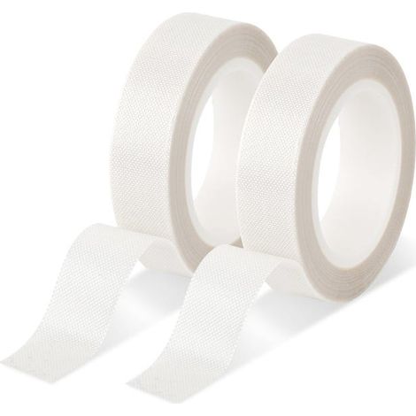 2 Rouleaux Ruban PTFE Faible Friction 1,5 cm x 10 m - Résistance à l'Abrasion, Anti-Grincement, Coulissant pour Tiroirs, Armoires, Rideaux (Blanc) (1/5)