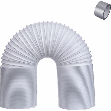 Tuyau Climatiseur Mobile,Extension Tube Rallonge Clim,Tuyau D'échappement de Climatisation Universel,Diamètre 13CM/15CM,Longueur 1M / 2M/ 3.0M(Rotation à gauche - 15cm, 3.0M) (1/5)