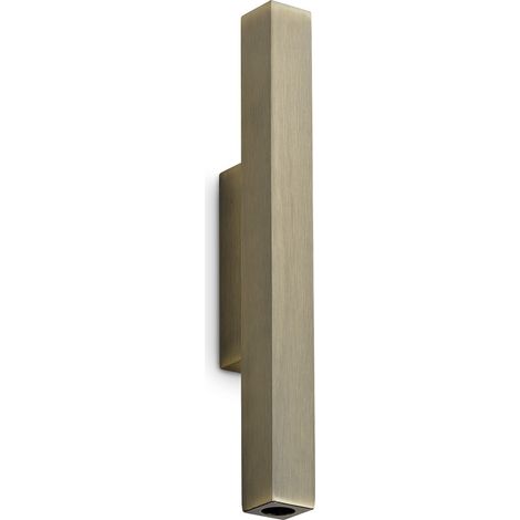 Ideal Lux LOOK Applique murale carrée 30 cm, éclairage haut et bas, laiton, 2 LED 900 lm 3000 K (1/2)