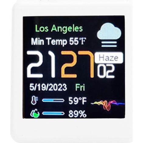 Dengmx-WiFi Smart Weather Station - Thermomètre - été / jardinage (1/5)
