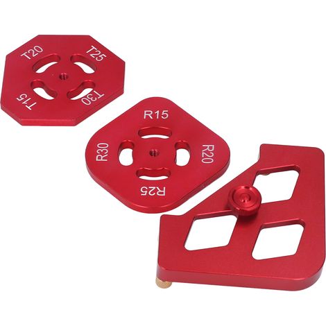 Frässchablonen-Set aus Aluminiumlegierung mit abgerundeten Ecken für die Holzbearbeitung (1/5)